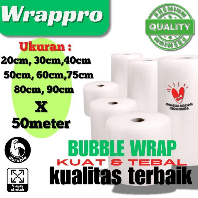 

tersedia bubble wrap roll rusfet 40cmx50m plastik bubble packing dkm plus