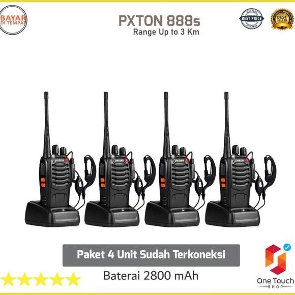 ready Paket 4 Radio HT Komunikasi 2 Arah Satpam Keamanan Security Termurah