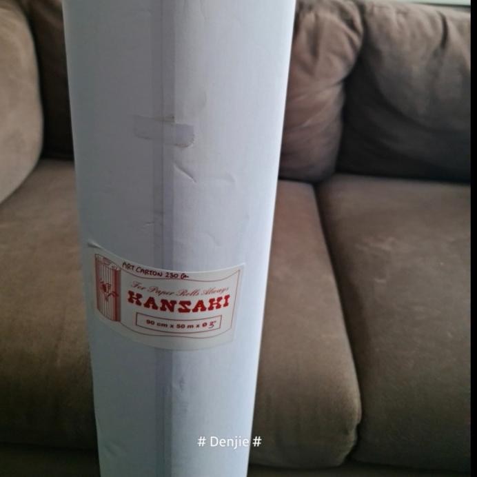 

KERTAS ART CARTON ROLL 230 GSM A0 (36") 50 m instant only murah