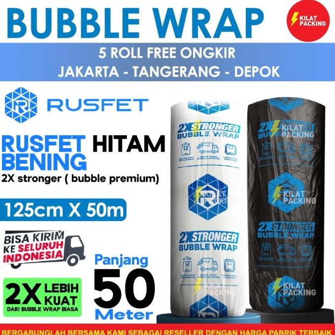 

tersedia plastik bubble wrap bening tebal 125cm x 50m bubble wrap bening super
