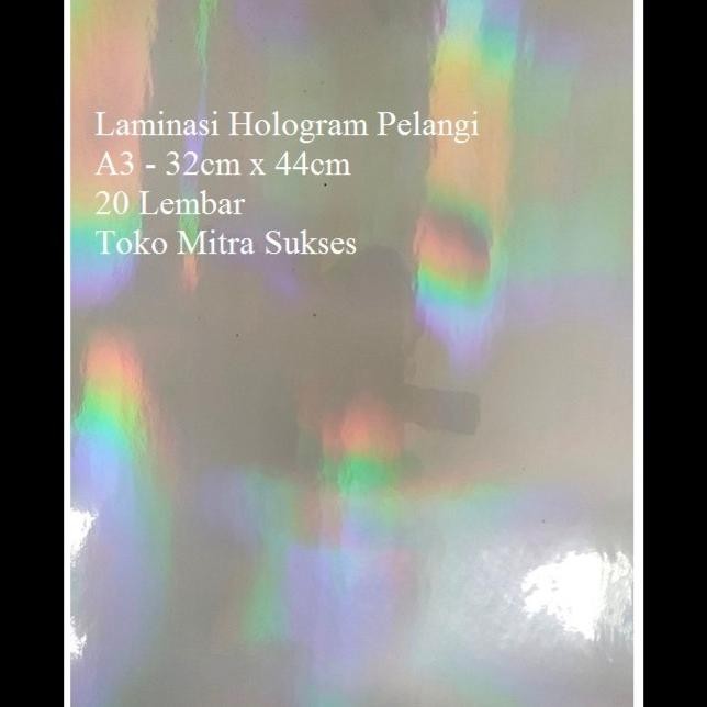 

Lembaran Laminasi Dingin Hologram isi 20 Lembar murah