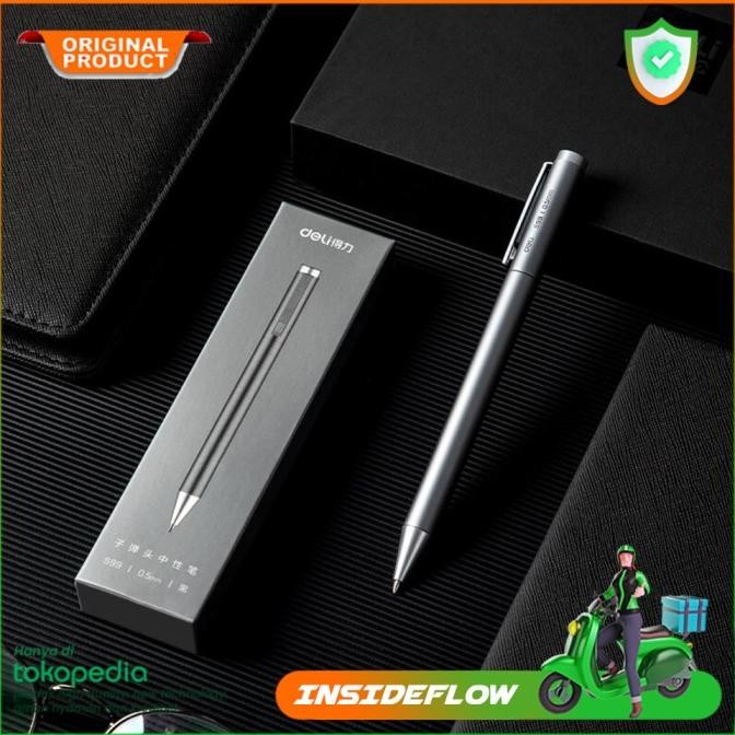 

Pulpen Tanda Tangan Kantor Metal Pensil Roller Ballpoint 0.5 mm