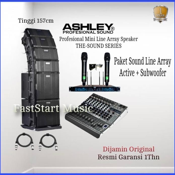 Terlaris Paket Sound System Line Array Aktif 4 Pcs Ashley The Sound Subwoofer 2