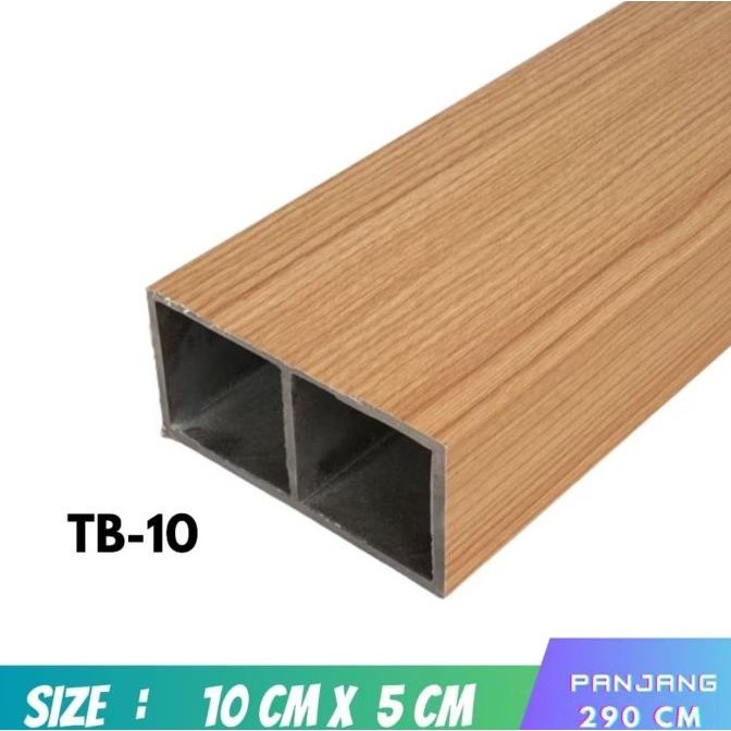ready  Wpc holo / wpc balok / wpc kotak anti air dan rayap Partisi 290x100x50 murah
