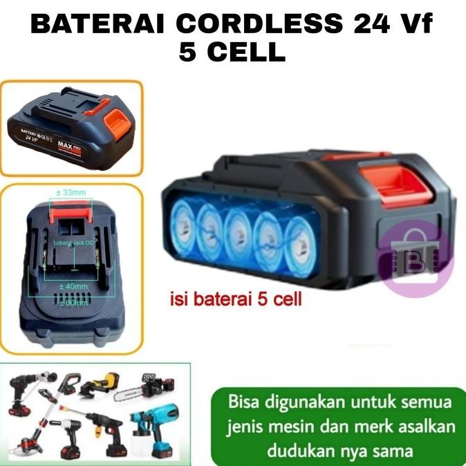 ready  Baterai Lithium Cordless 21V / 24Vf / 48Vf | Baterei Semprotan Air Portable | Baterai Makita 