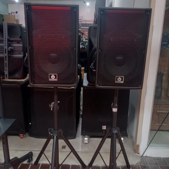 Terlaris Paket Sound Speaker Aktif Pasif + Stand Speaker Crimson Stage 12