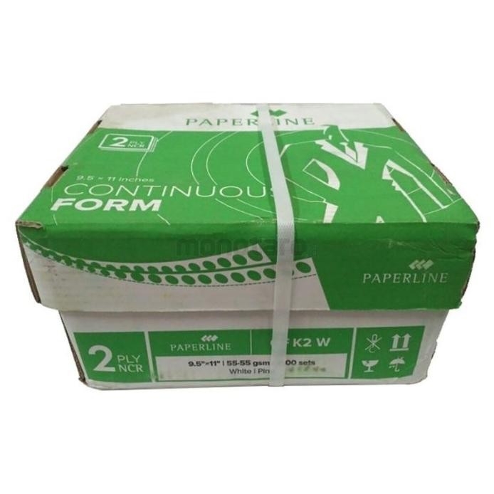 

[ DUS ] Kertas Continuous Form 2 Ply 9,5x11 - Paperline CF K2 W FULL murah
