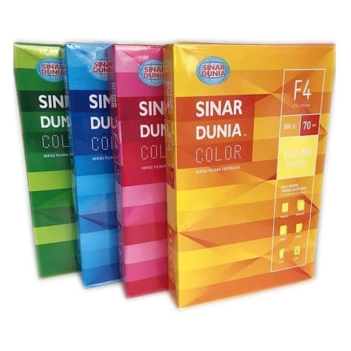 KERTAS F4 HVS WARNA 70 GRAM murah
