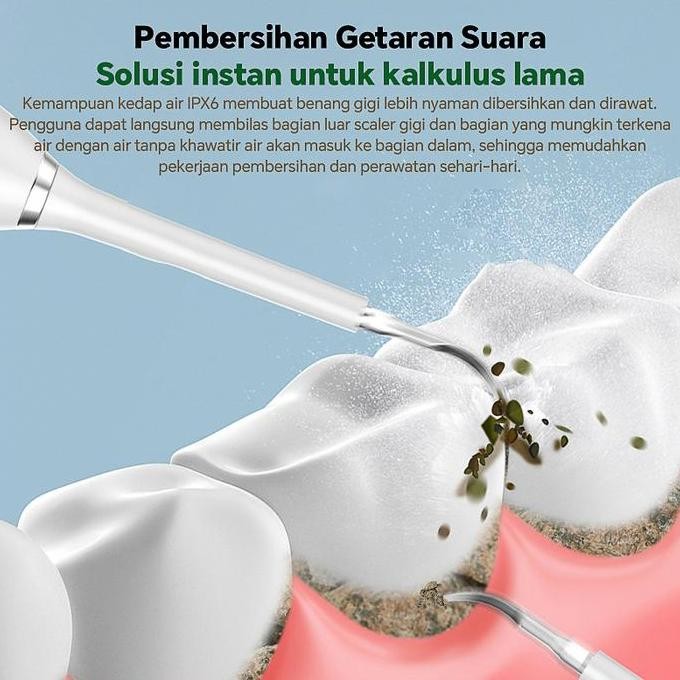 Ultrasonik Pintar pembersih karang gigi Alat Pembersih Karang Plak Sikat Gigi