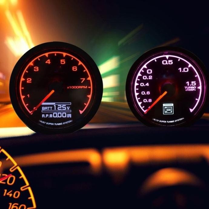New Tachometer Gauge Indikator Speedometer Mobil Bukan Greddy