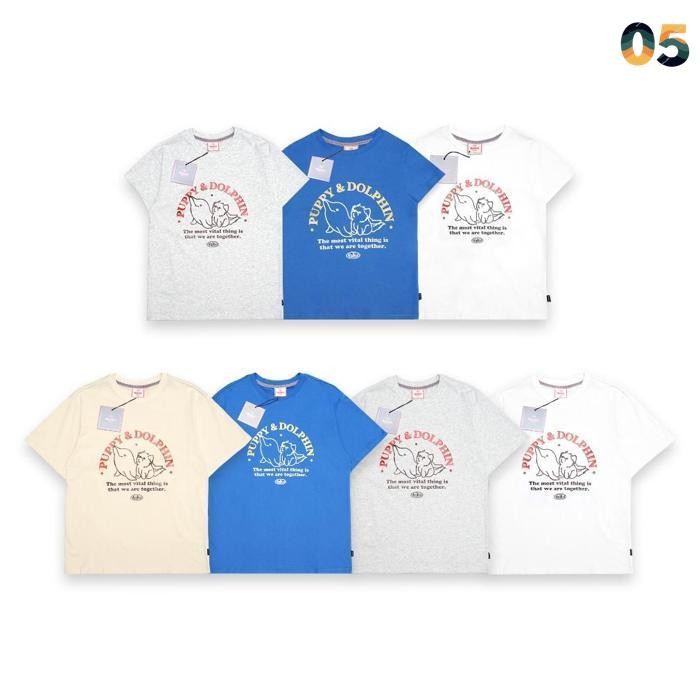 original wai kei puppy dolphin together t-shirt