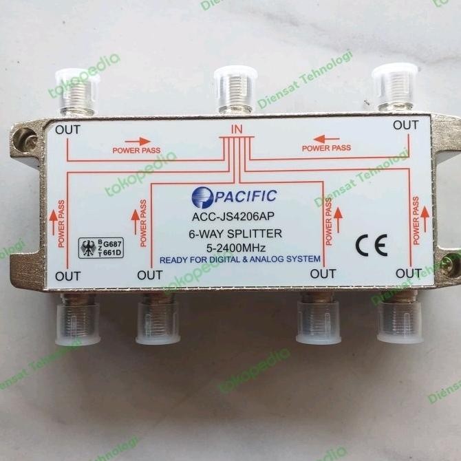 NEW Splitter Spliter Pacific 6 Way