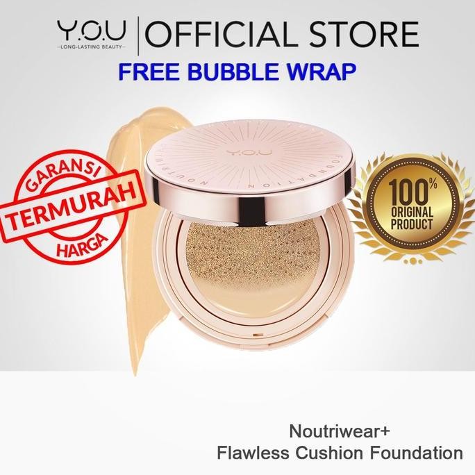 TERBARU - YOU REFILL Noutriwear+ Flawless Cushion Foundation