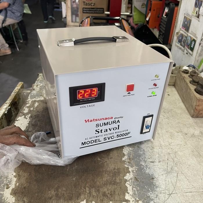 Stabilizer Stavol Sumura Matsunaga 5000 Watt 220 Volt 1Phase Original Dan Terpercaya