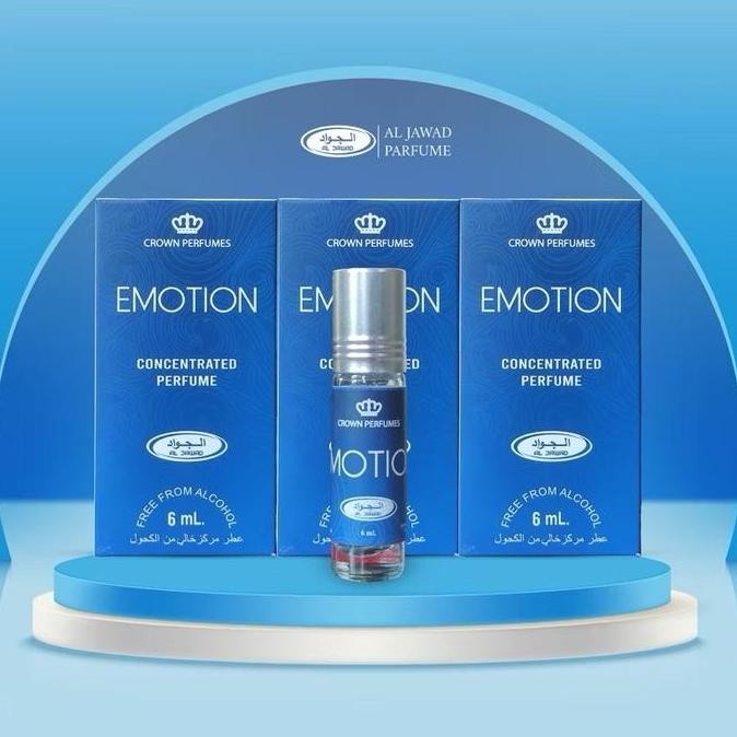 Jual Murah Parfum Pria Emotion Oles Isi 6 Botol - Al Jawad - Tahan Lama Perfume Wangi Terlaris..