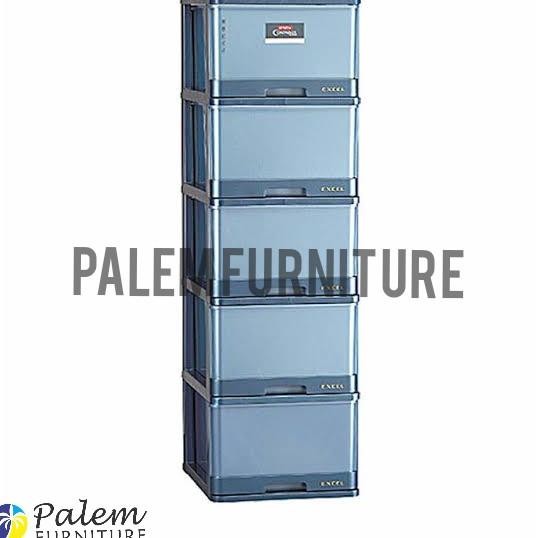 Lemari Plastik Excel Susun 5 Lion Star L5 Original
