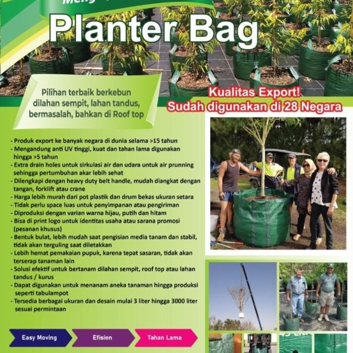 Planter Bag 15 Liter With Handle, Pot Planter