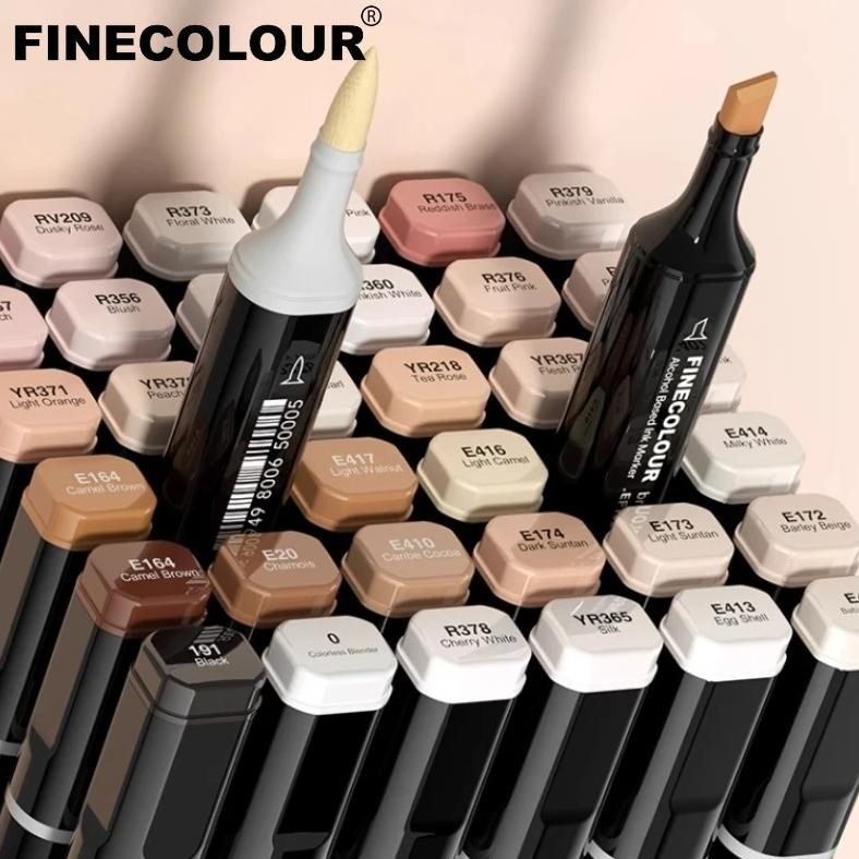 

Finecolour Ef102 Alcohol Art Markers Marker Pen Set 12 Colors Dual Tips Brush Sketch Drawing Manga School Art Supplies