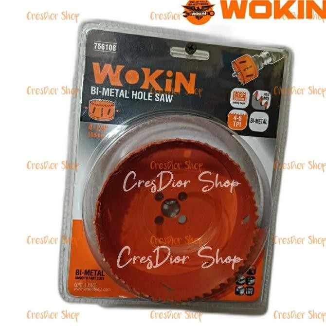 

HOLE SAW HOLESAW ARBOR MATA BOR PEMBOLONG KAYU 4 1/4INCH 108MM WOKIN ORIGINAL DAN TERPERCAYA