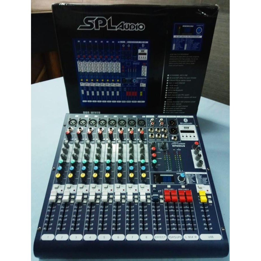 Terlaris Spl Audio Mpm 8 Sub - 8 Mono , Subwoofer Out , Efx , Group , Usb