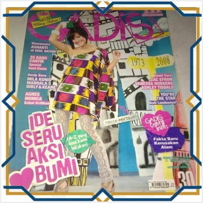 [4PE] MAJALAH REMAJA GADIS TAHUN 2008 COVER AGNES MONICA