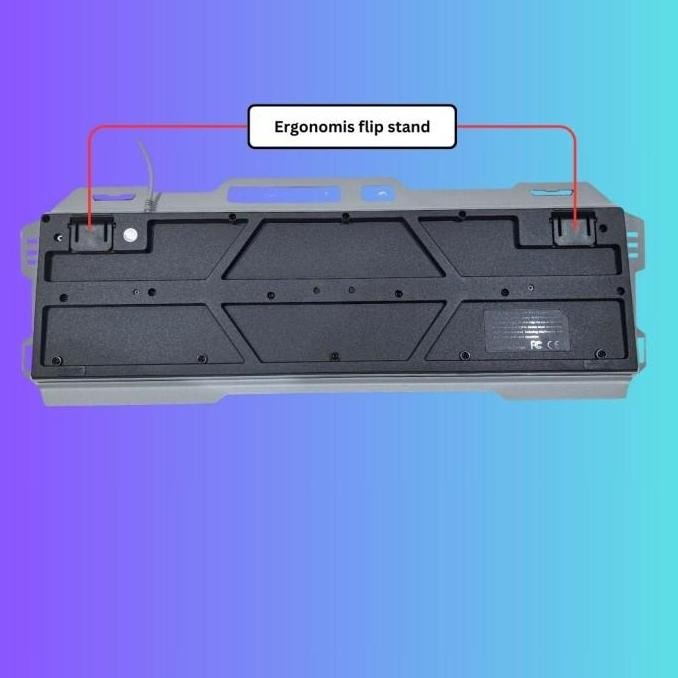 Quinton Keyboard Gaming  Kabel Usb Vr30 Cool Metal Wired Keyboard Feel Mechanical Gaming Usb 2.0 Lam