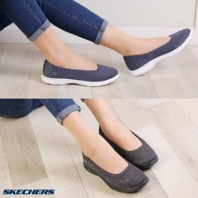 Sale Sepatu Skechers Wanita/ Sepatu Ballet/ Skechers Ballet Canvas Original