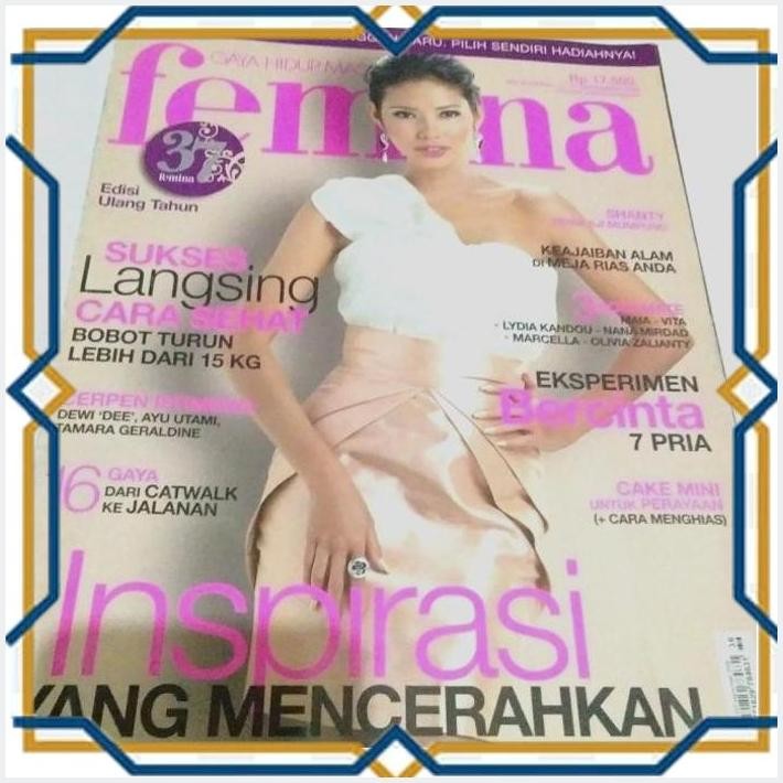 [4PE] MAJALAH FEMINA TAHUN 2009 COVER SHANTY