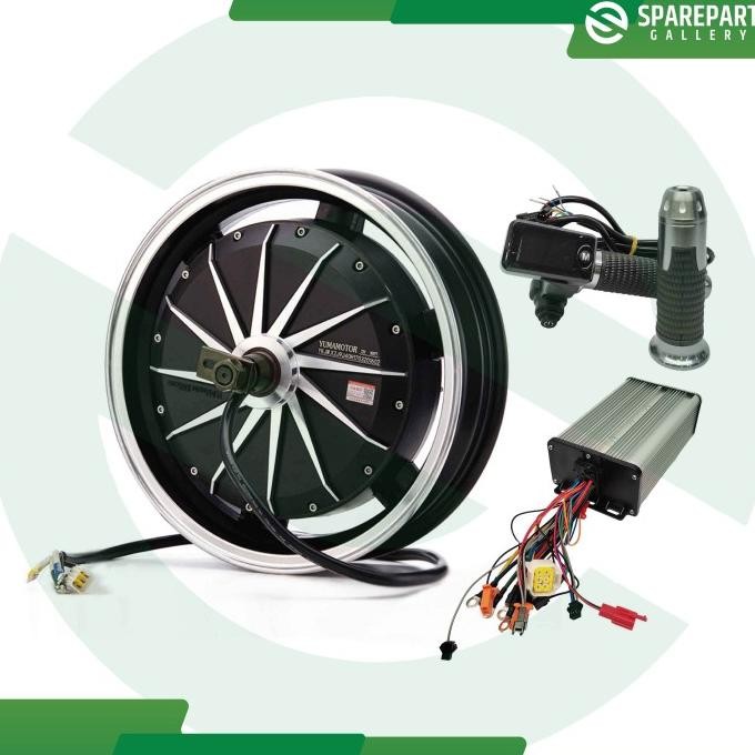 ready Paket Hub Dinamo BLDC Motor Listrik 48-72v 1500w ring 14" (14inch)