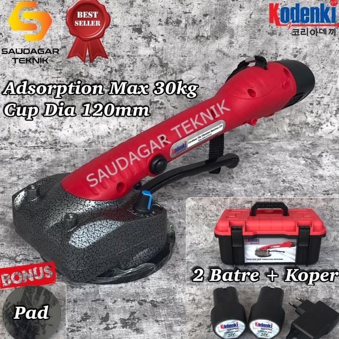 New Mesin Perata Keramik Getar Cordless Baterai Kop Alat Perata Keramik