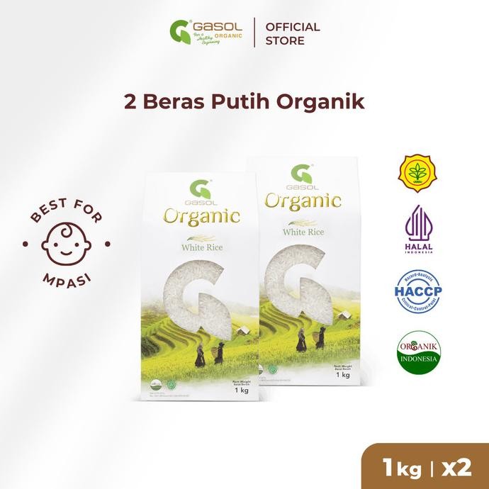 

Ready GASOL Beras Putih Organik 1Kg x 2