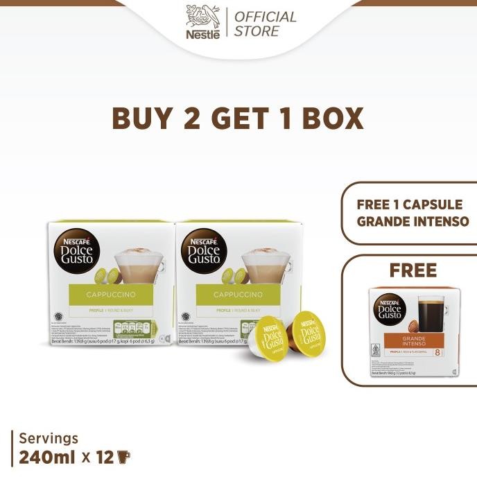 

Murah Nescaf Dolce Gusto Cappuccino 1 Box (12 Kapsul = 6 Gelas)