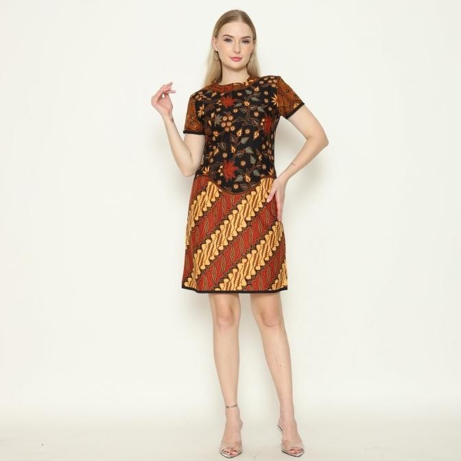 Promo Dress Batik Wanita - Bhatara Batik Anindya 3193 Black