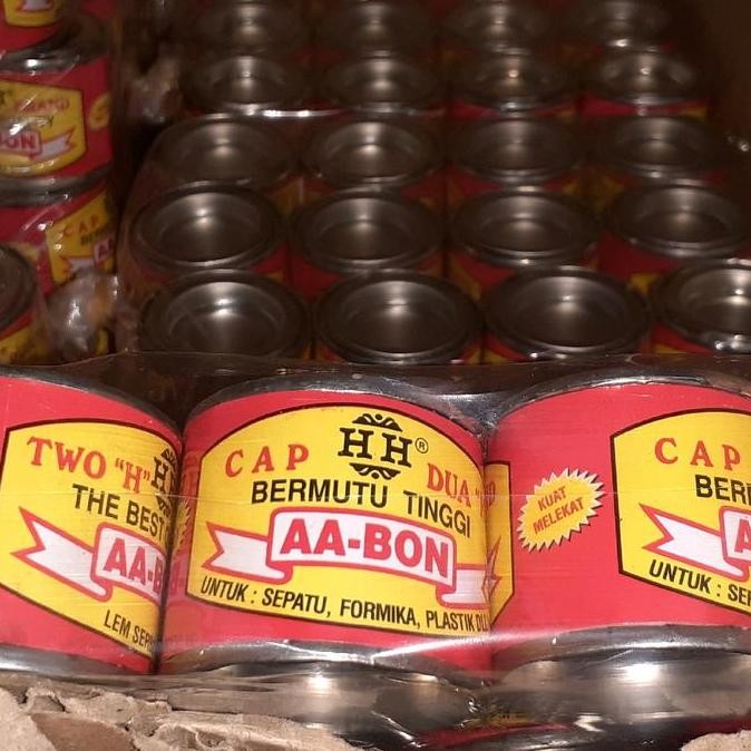 

ready lem AA-bon HH isi 12 kaleng lem kuning murah