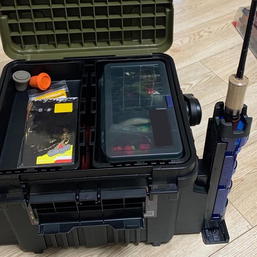 [original] tackle box rod holder rack joran relix nusantara rod holder fishing box rod barrel holder
