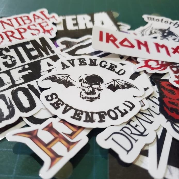 

ready STICKER PACK TUMBLR - METAL BANDS [20 PCS] murah