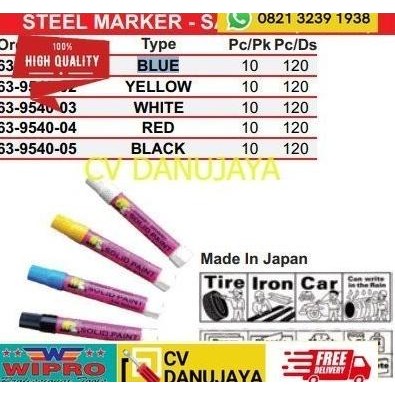 

Ready STEEL MARKER Spidol Permanen SAKURA (JAPAN) BLACK HITAM - WIPRO