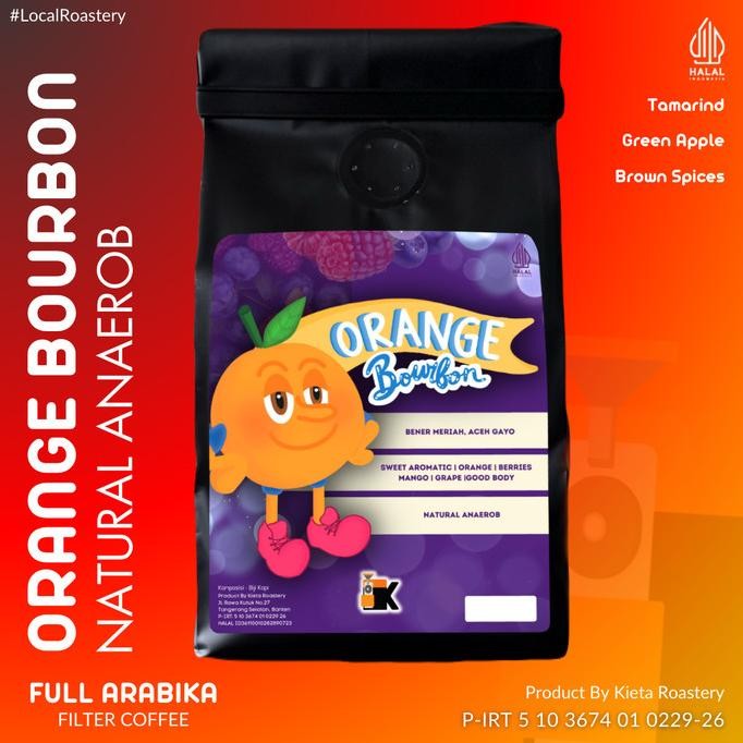 

Murah Arabika Orange Bourbon 200Gr