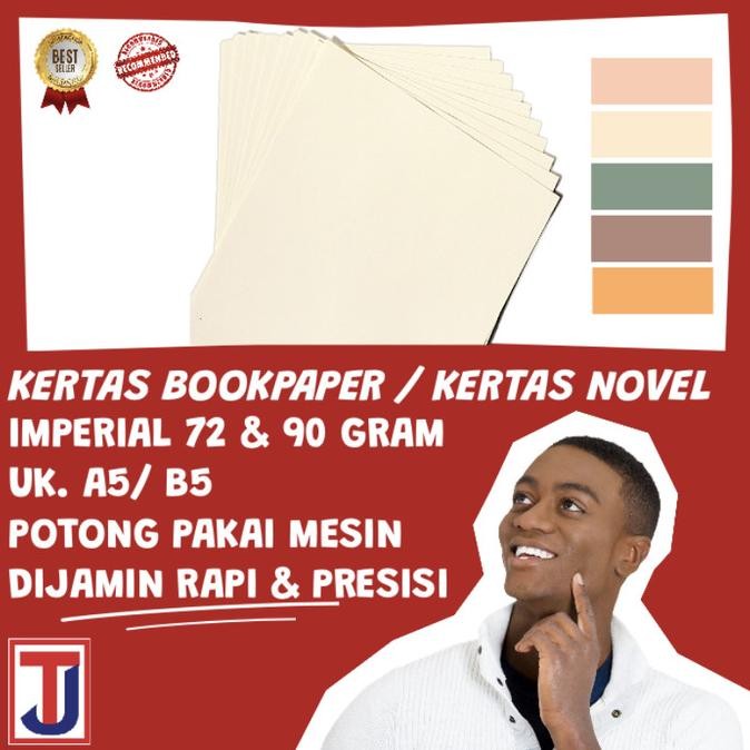 

Ready Kertas Book Paper Imperial 72 & 90 Gram Uk. B5/A5/lainnya [500Lembar]