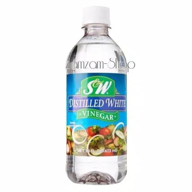 

STOK TERBATAS DISTILLED WHITE VINEGAR S&W CUKA PUTIH 473ML
