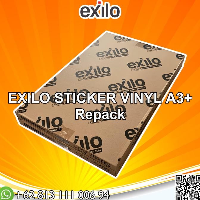 

Exilo Stiker Vinyl A3+ Laser Gloss/Matte/Transparant ecer murah