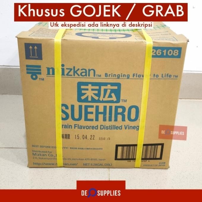 

STOK TERBATAS MIZKAN SUEHIRO SU 20L- SUSHI RICE VINEGAR CUKA SUSHI KARTON GOJEK GRAB