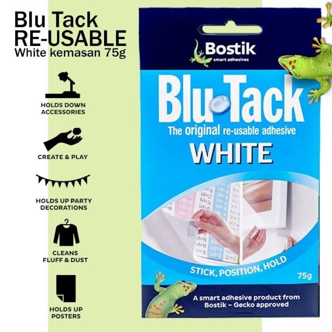 

ready Lem Serbaguna Blu Tack White 75g Bostik Australia murah