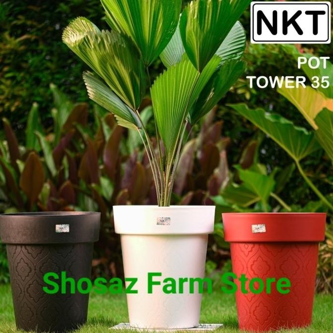 Pot bunga tanaman Tinggi TOWER 35 cm / NKT TOWER 35