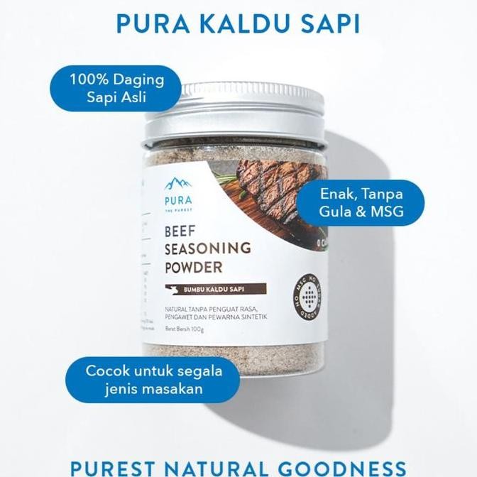 

PURA Seasoning Kaldu Sapi Asli Non MSG Kaldu MPASI Beef Powder 100g