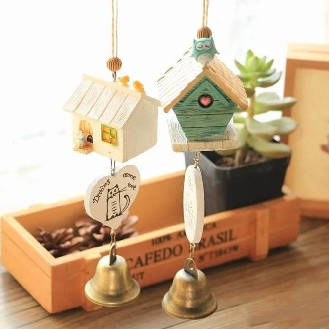 Lonceng Angin Lucu Karakter Kartun Doraemon Hiasan Taman  Rumah Kreatif  Material Resin Hadiah Lonce