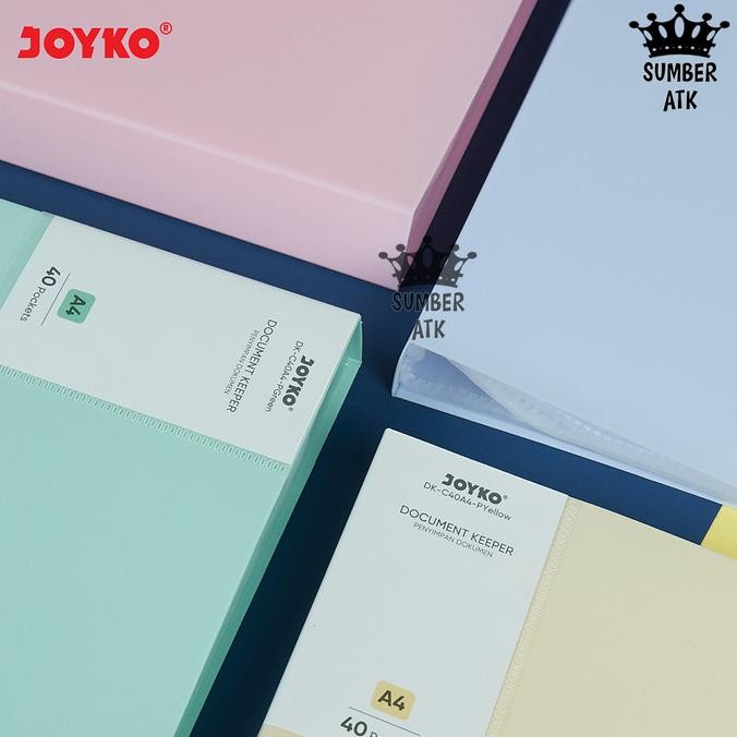 

tyS Document Keeper Clear Holder Map File Dokumen Folder Joyko DK Pastel