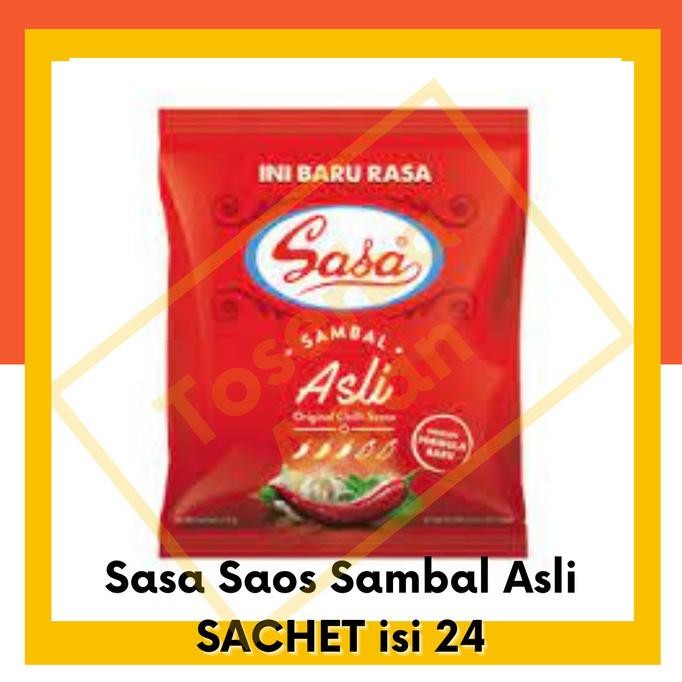 

Sasa Saos Sambal Asli Sachet isi 24 Saset Sambel