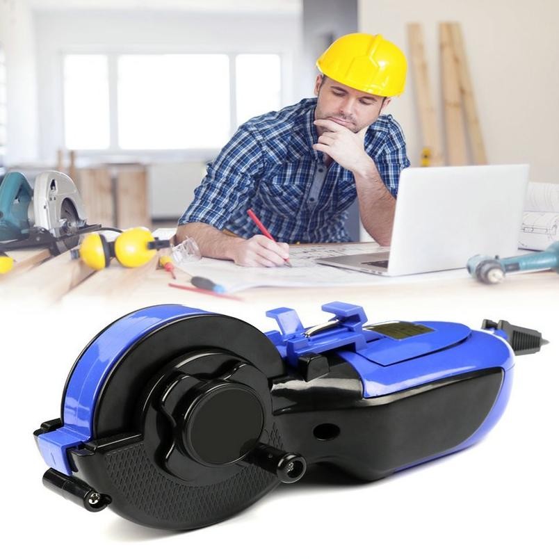 Premium 30M Sipatan Benang Tinta Tukang Otomatis /Penggaris Benang Tinta / Sipatan Benang Tinta Tuka