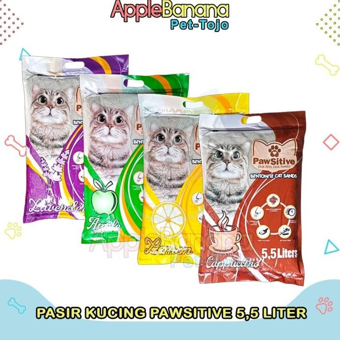 Pasir Kucing Gumpal Wangi PAWSITIVE 5,5 Liter - Pasir Pawsitive 5.5L
